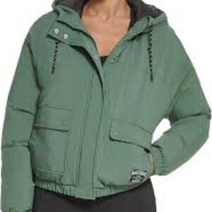 Tommy Hilfiger Women's Long Sleeve Zip Up Windbreaker Color Basil/Size M